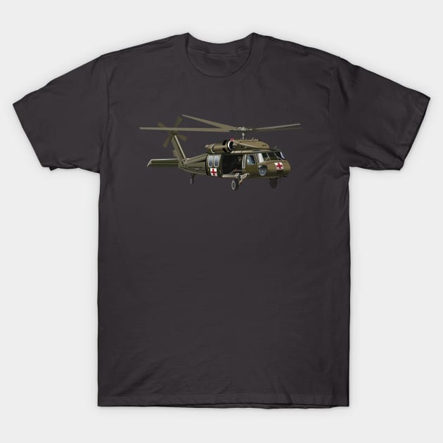 T-Shirt - Army - Flying Ambulance - Black Hawk wo Txt T-Shirt by twix123844